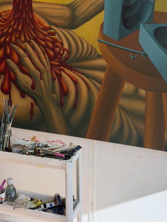 Les mots d’amour, en atelier, détail
