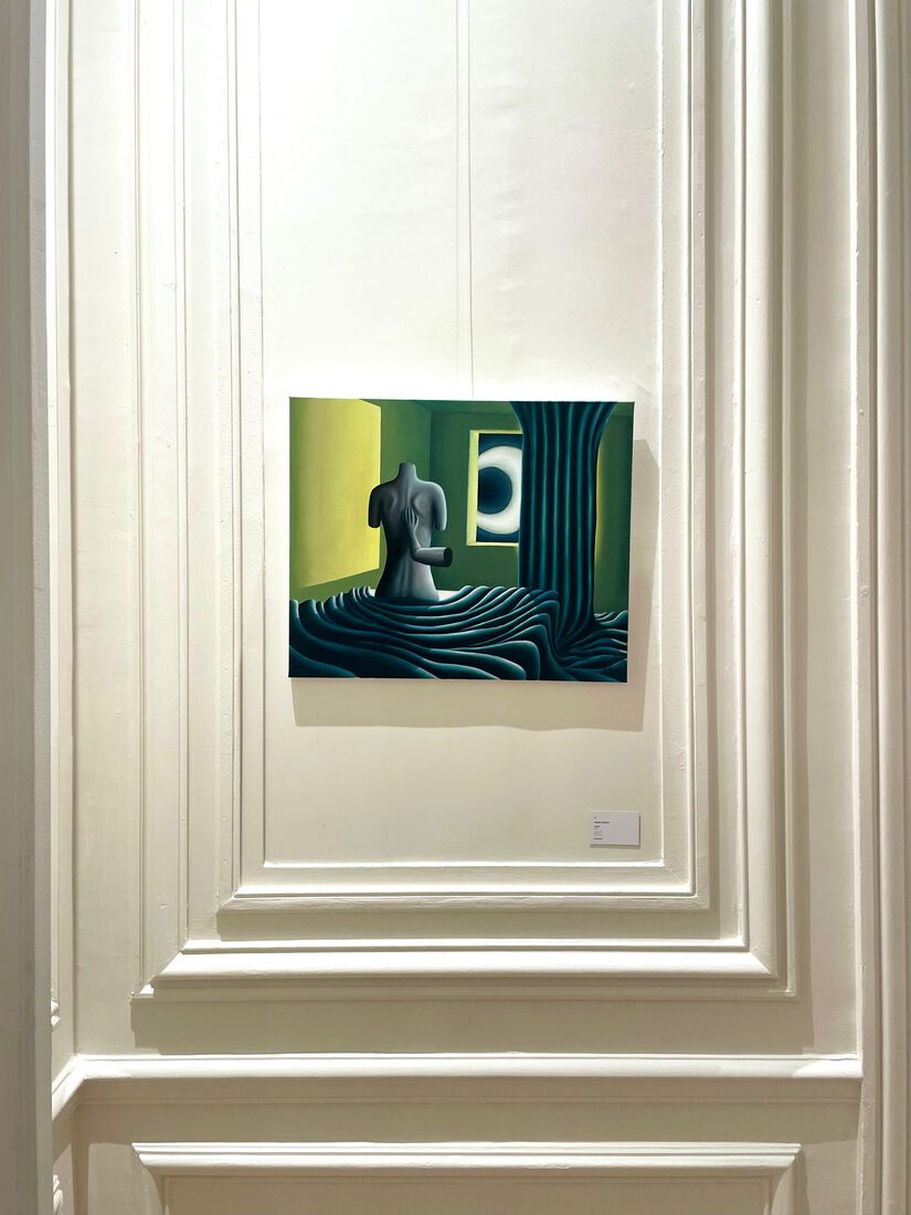 Vertige, accrochée en intérieur